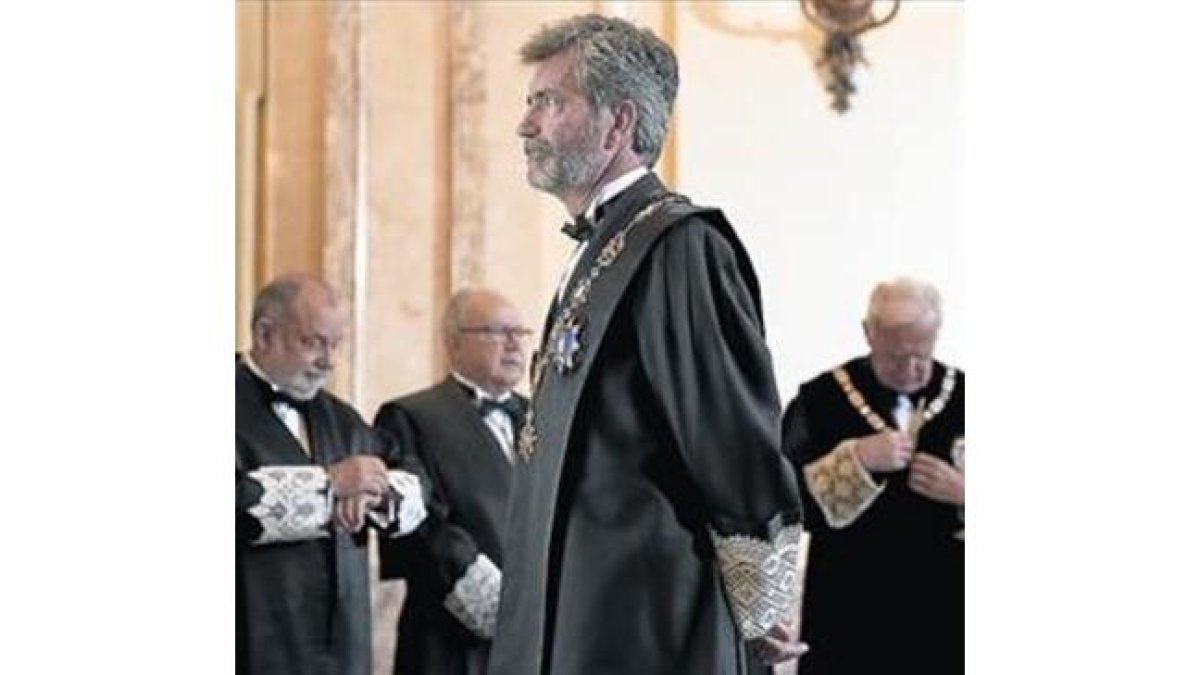 El presidente del Consejo General del Poder Judicial, Carlos Lesmes.-JOSÉ LUIS ROCA