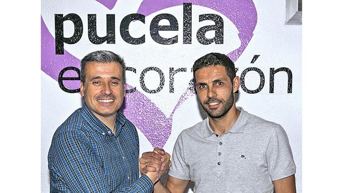 Miguel Ángel Gómez, director deportivo del Valladolid, y Javier Baraja.-REAL VALLADOLID