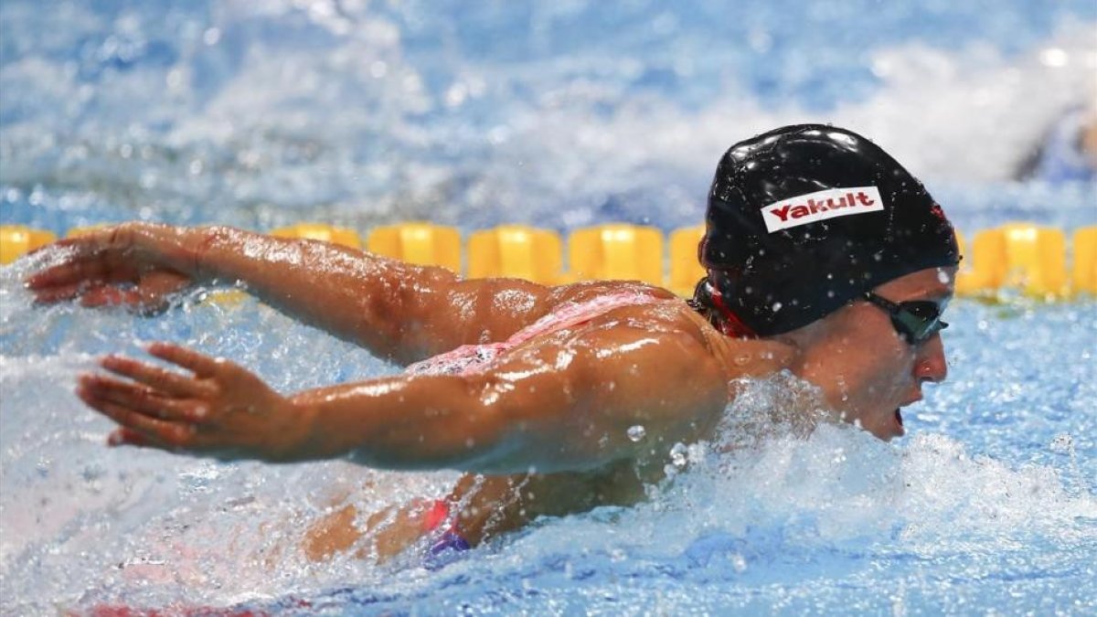 Belmonte, en su semifinal de los 200 mariposa-REUTERS / MICHAEL DALDER