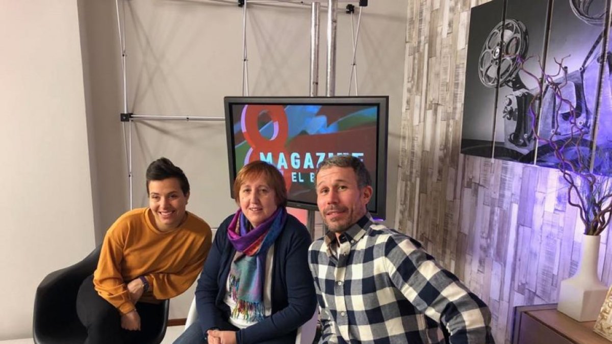 Beatriz Barragán, María Encina Gutiérrez y Luis Santos, impulsores del programa para enfermos de párkinson.-EL MUNDO
