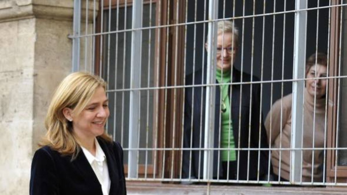 La infanta Cristina llega a la Audiencia de Palma, el pasado 8 de febrero.-Foto: GERARD JULIEN / AFP