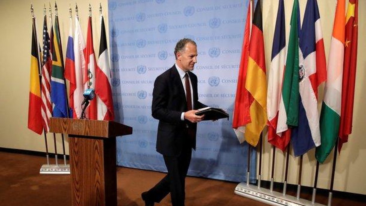 El representante de Estados Unidos ante el Consejo de Seguridad de la ONU, Jonathan Cohen.-EFE