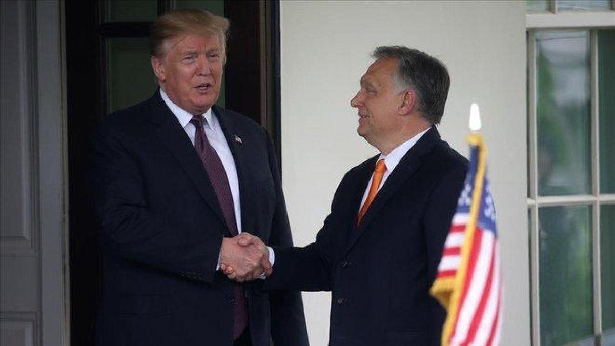 Trump recibe a Orban en la Casa Blanca.-REUTERS / LEAH MILLIS