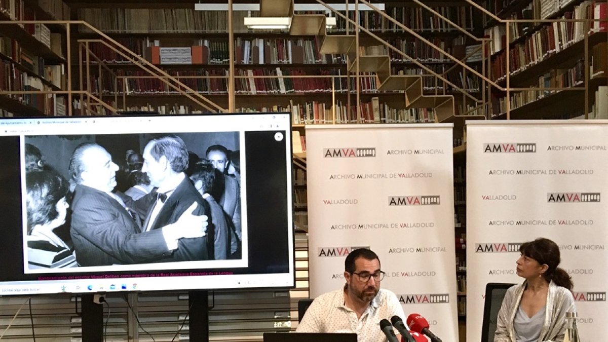 Una imagen de la presentación hoy de la Semana de los Archivos