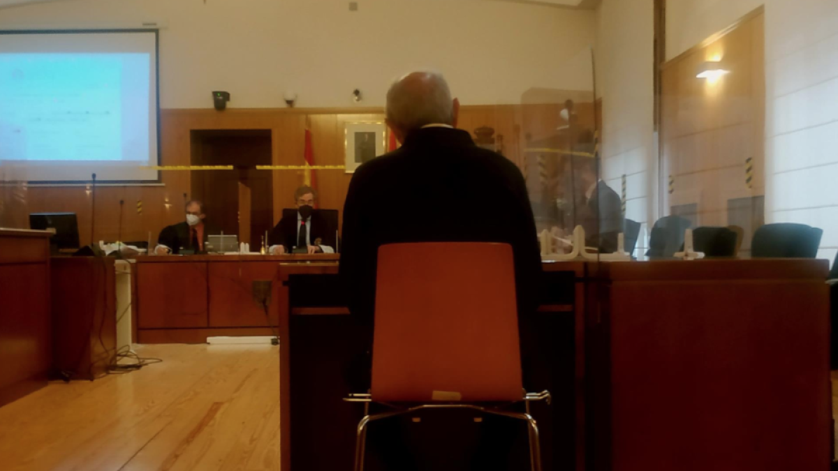 El agresor del 'rodillo', en el momento de testificar ante la Audiencia de Valladolid. - EP.