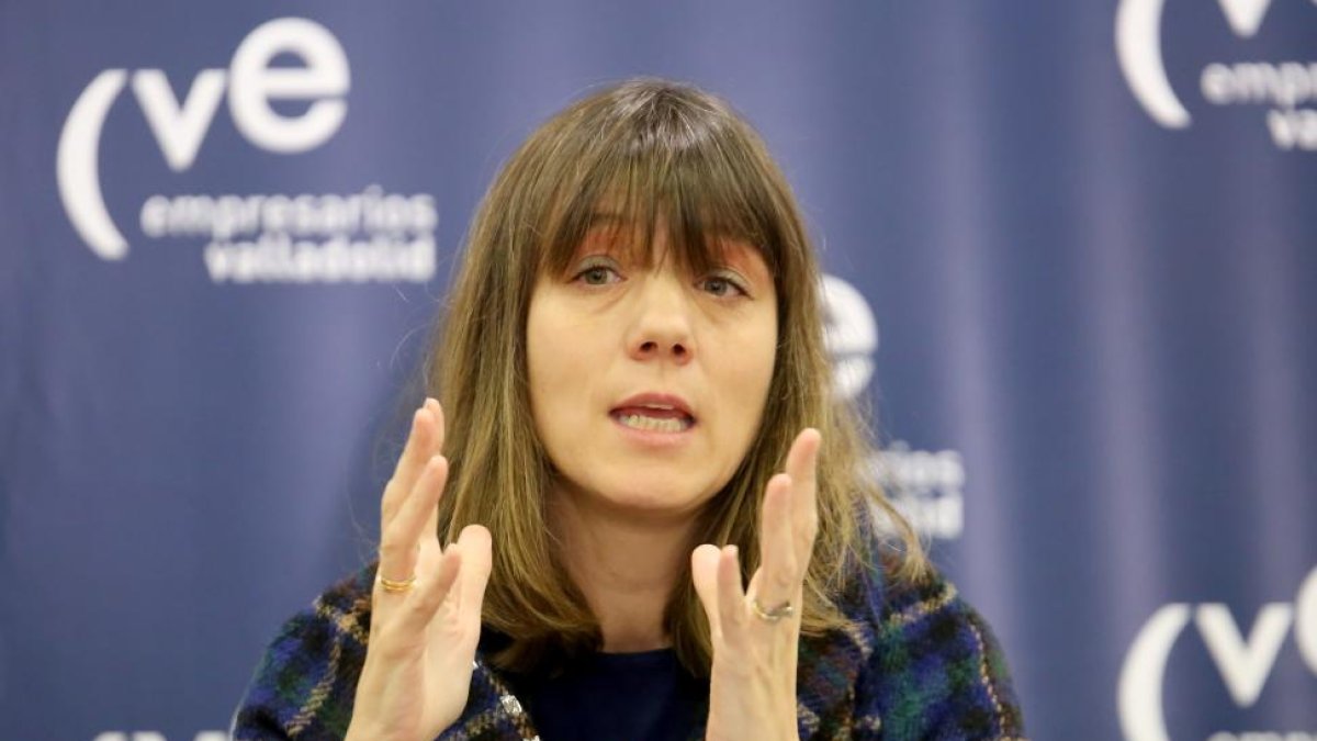 La presidenta de la Confederación Vallisoletana de Empresarios (CVE), Ángela de Miguel