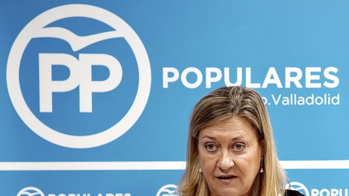 La presidenta del Grupo Popular en el Ayuntamiento de Valladolid, Pilar del Olmo. ICAL