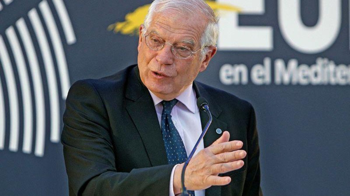 El ministro de Exteriores en funciones, Josep Borrell, en un acto en Alicante.-EFE / MORELL