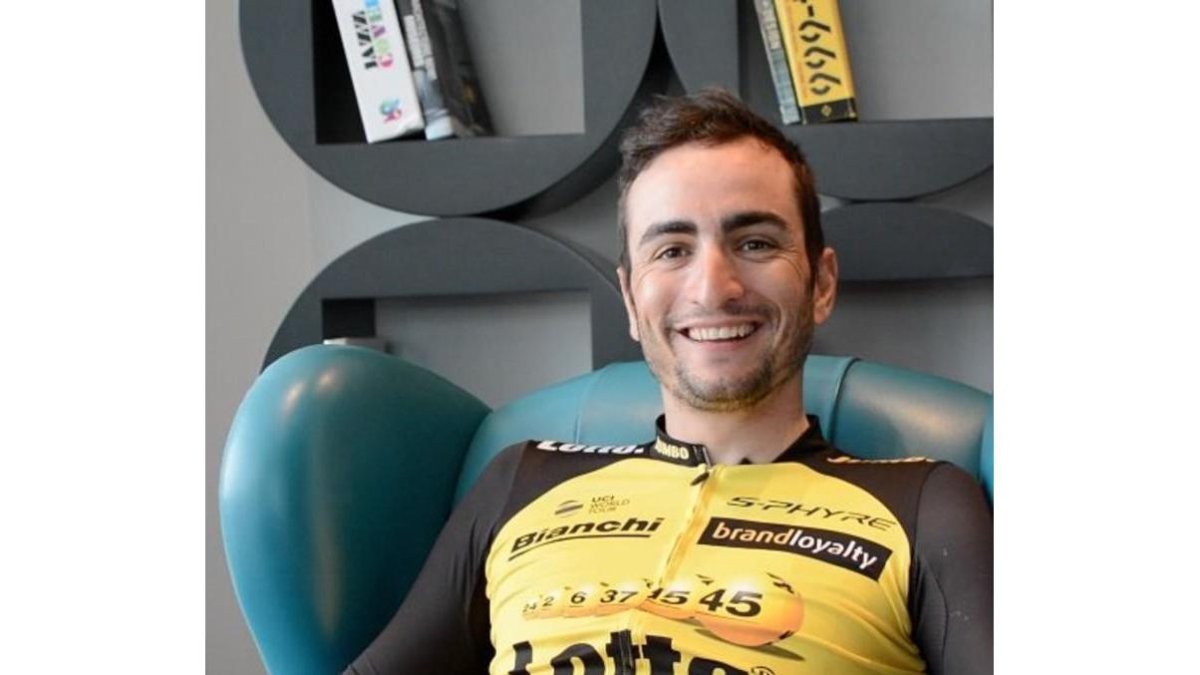 Juanjo Lobato, ciclista del Lotto-Jumbo.-/ TWITTER
