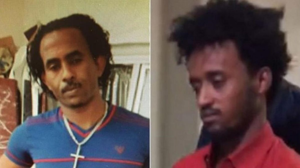 Mered Yehdego Medhane, considerado el verdadero traficante de personas (izquierda), y Mered Tesfamariam, el eritreo extraditado a Italia.-
