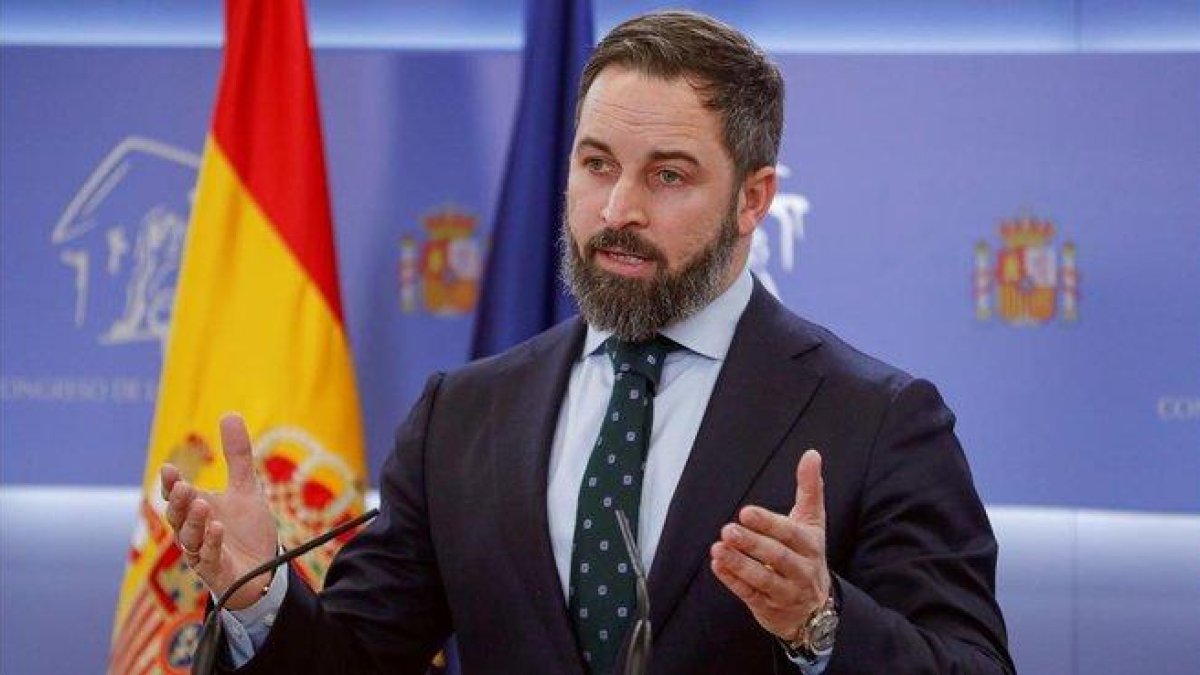 El presidente de Vox, Santiago Abascal-EMILIO NARANJO (EFE)
