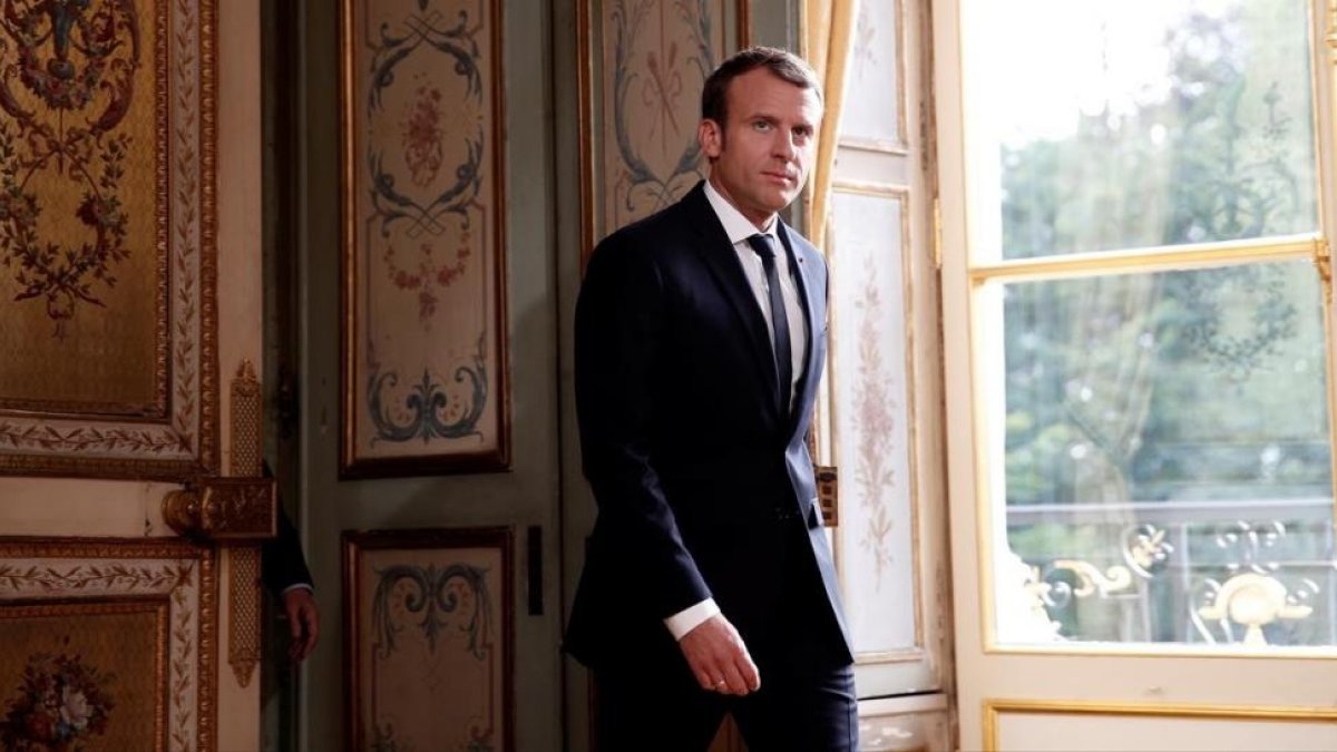 Emmanuel Macron, en el Eliseo.-REUTERS / CHRISTOPHE ENA