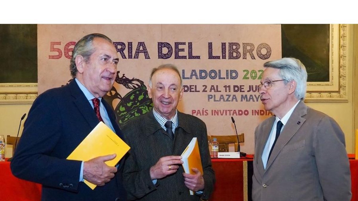 Ribot, Tejerina y Urrea, esta mañana. | E. M.