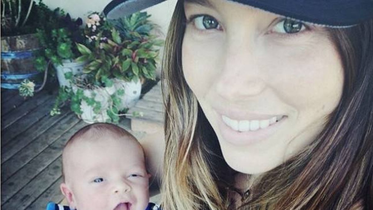 Jessica Biel y su hijo, Silas.-Foto: INSTAGRAM / JUSTIN TIMBERLAKE