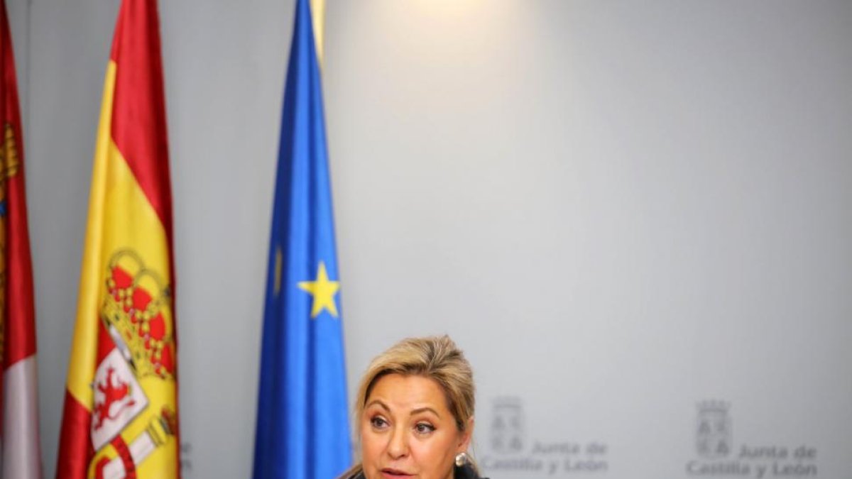 Rosa Valdeón en el Consejo de Gobierno.-ICAL