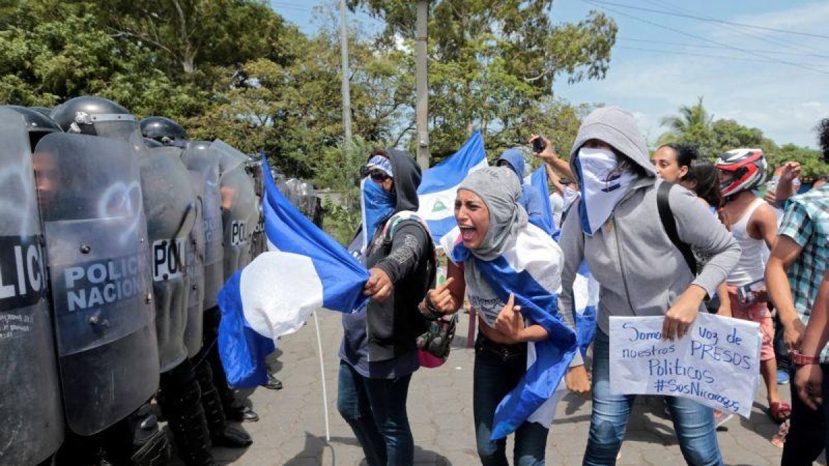 Protesta en Nicaragua contra el presidente Daniel Ortega.-OSWALDO RIVAS (REUTERS)