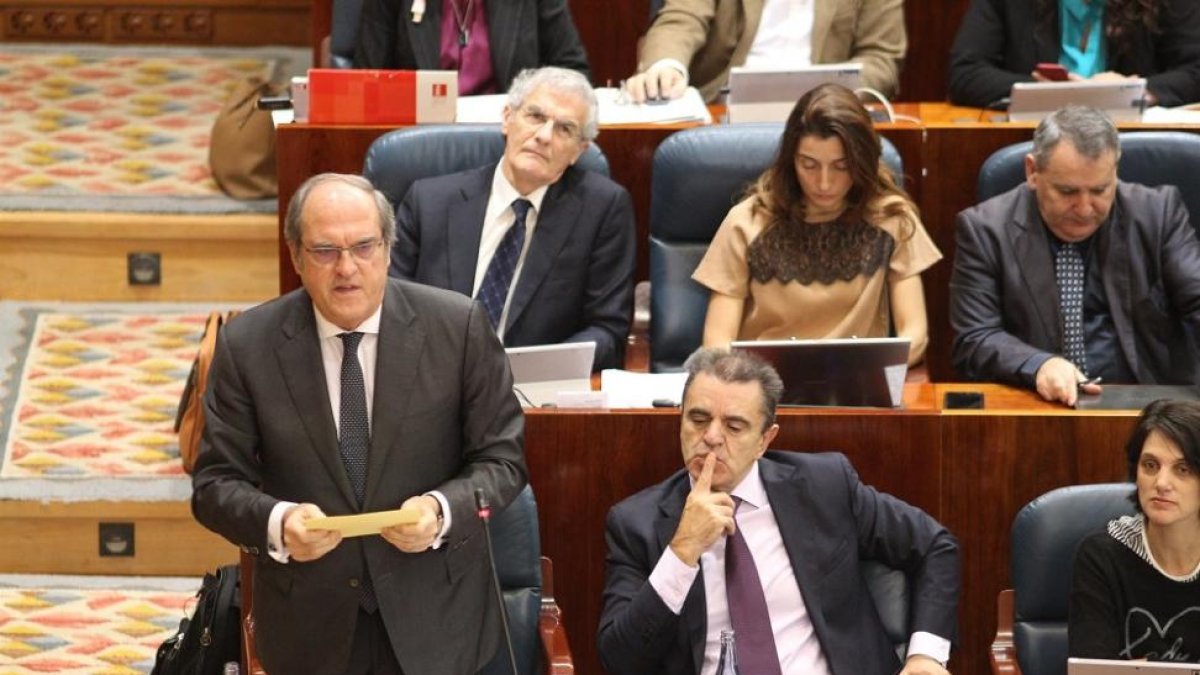 Ángel Gabilondo en la Asamblea de Madrid-EUROPA PRESS