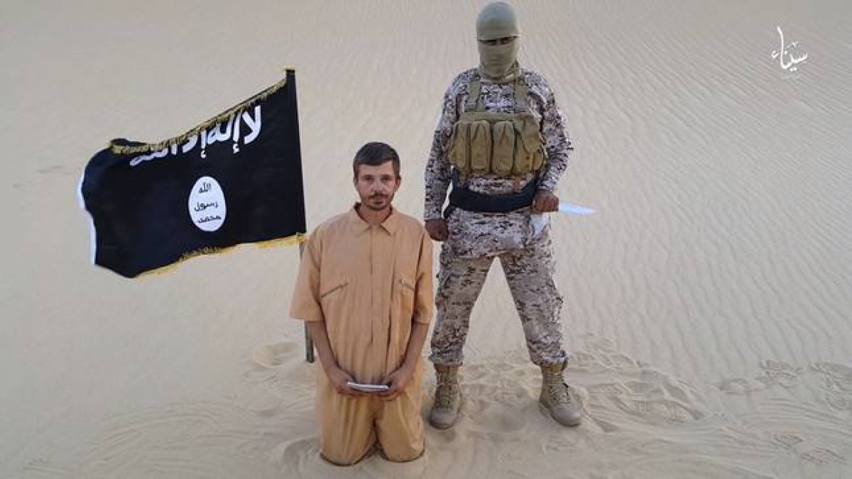 AP Tomislav Salopek, en una imagen del vídeo difundido por el EI el 5 de agosto.-Foto: AP