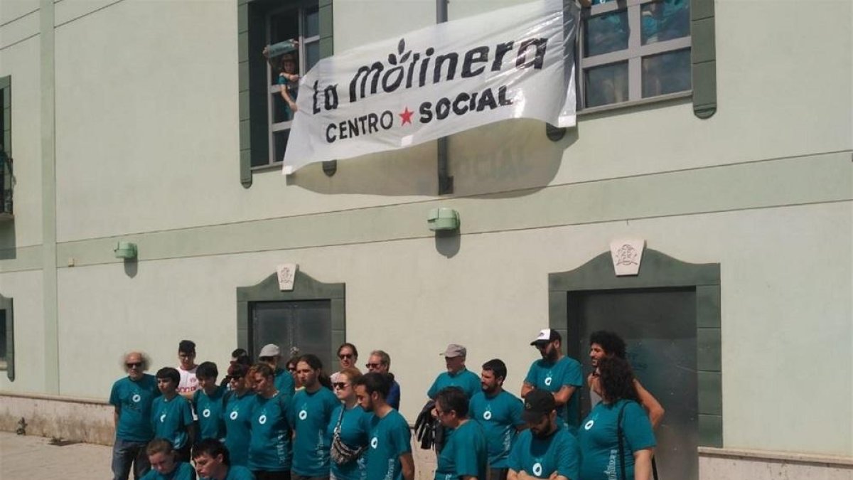 Ocupación del hotel Marqués de la Ensenada.-EUROPA PRESS