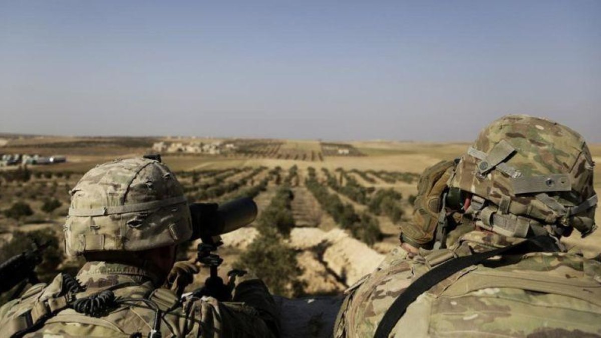 Militares estadounidenses en la localidad siria de Manbij.-SUSANNAH GEORGE / AP