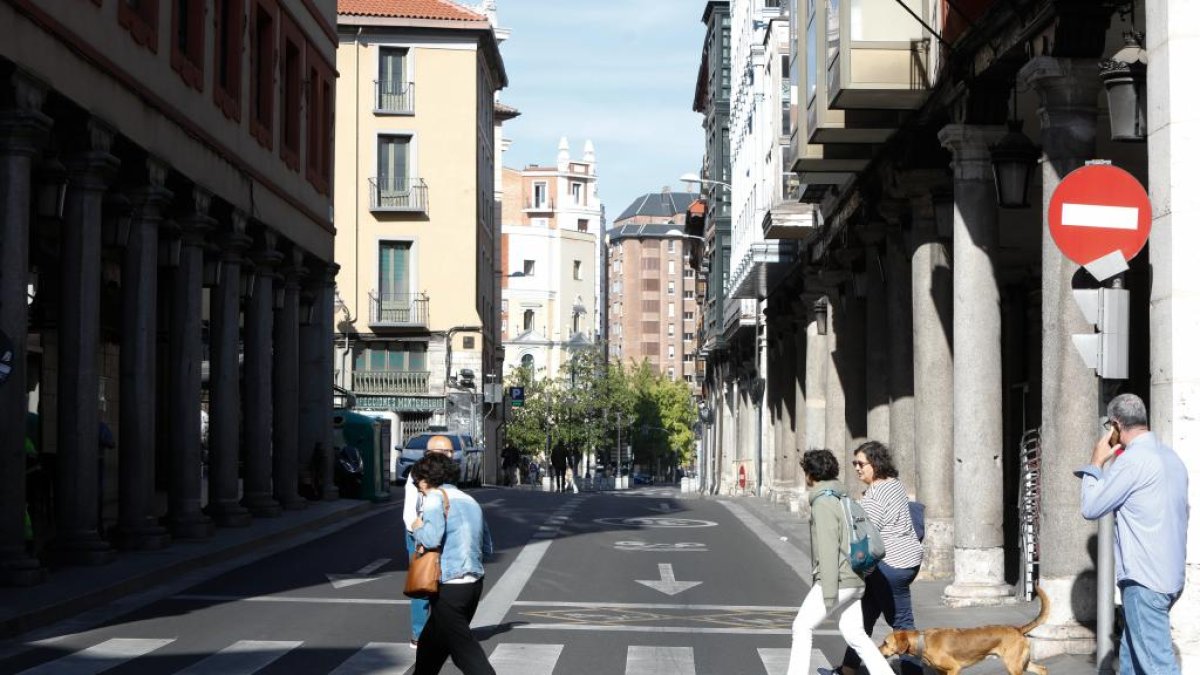 Día sin coche en el centro de Valladolid. J.M. Lostau