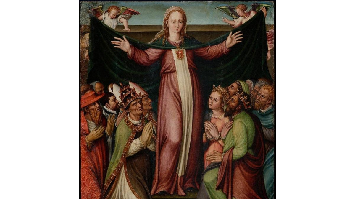 Tabla de la Virgen de las Mercedes después de la restauración.-ICAL