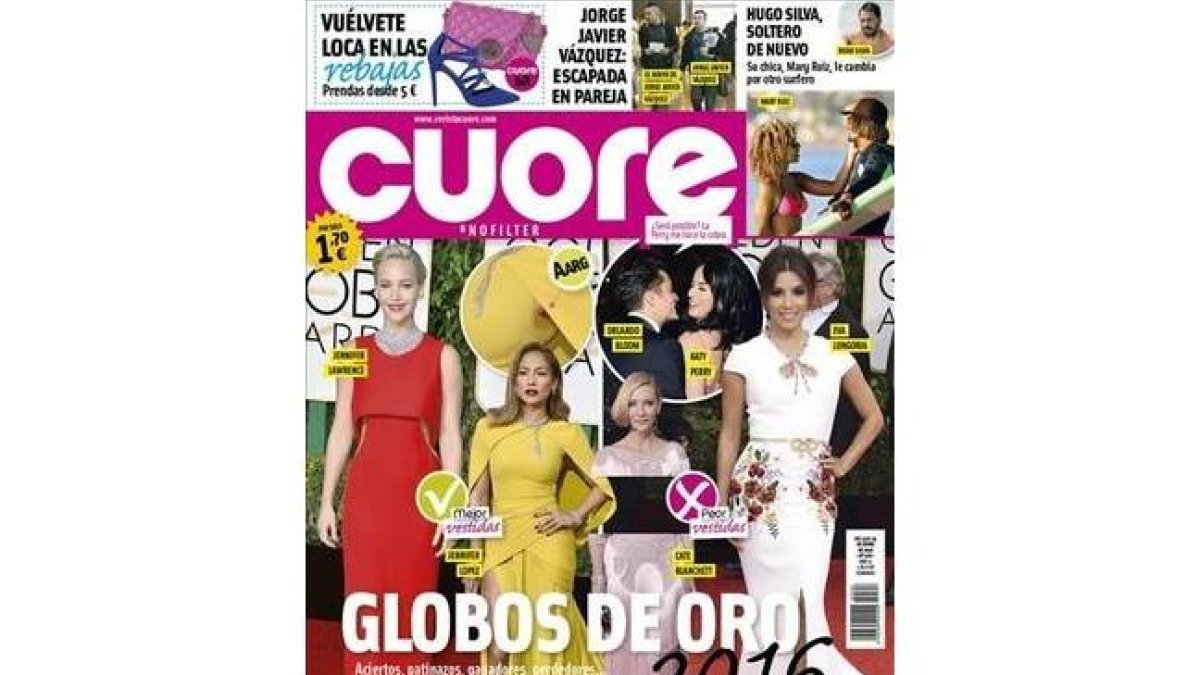 Portada de la revista 'Cuore'.-