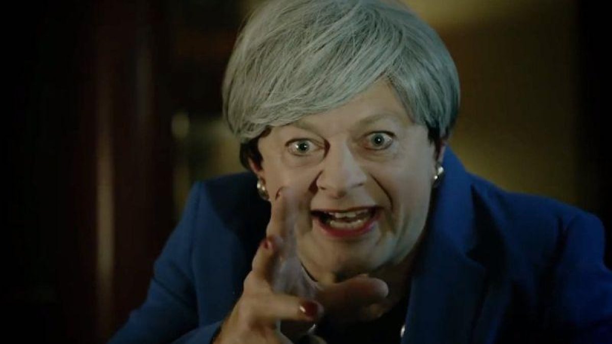 Andy Serkis, parodiando a Theresa May.-ANDY SERKIS / FACEBOOK