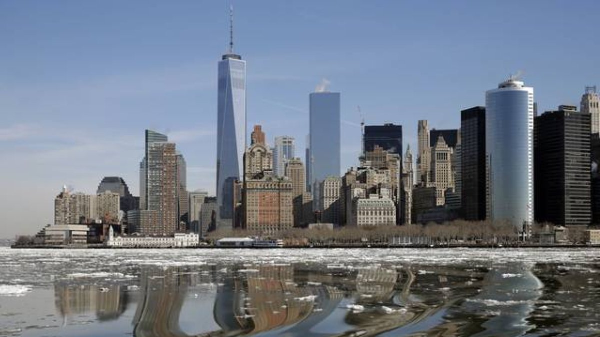 Manhattan helada.-Foto: Richard Drew / AP