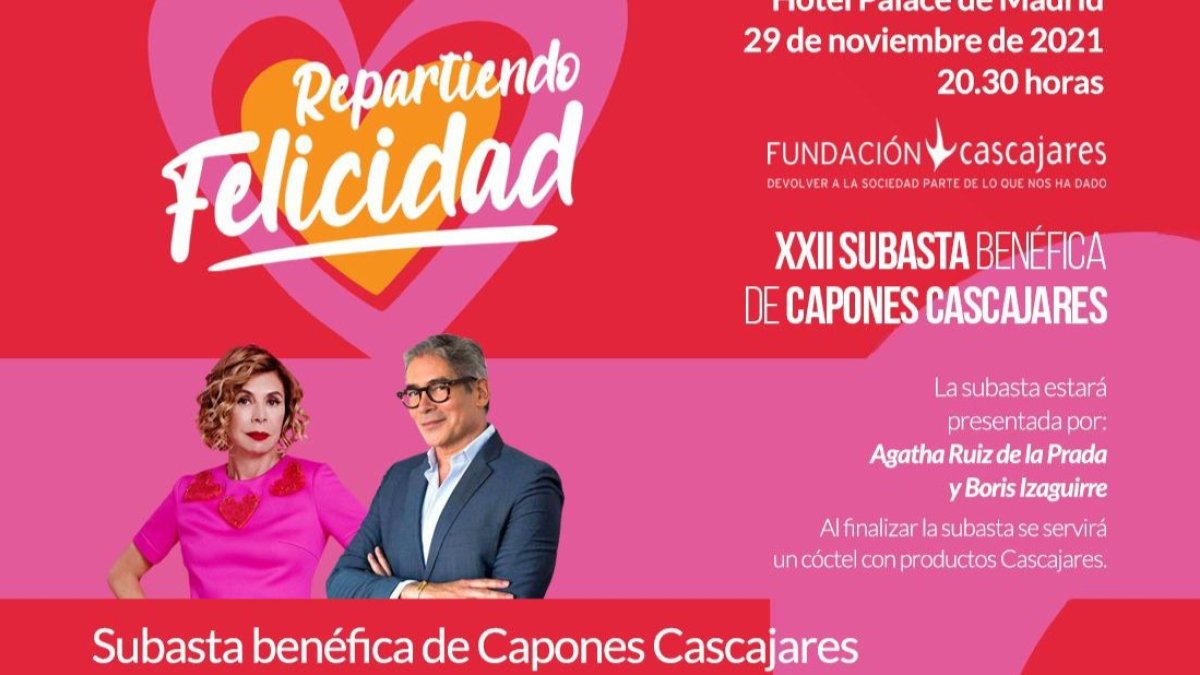 Cartel promocional de la XXII Subasta Benéfica de Cascajares.- ICAL