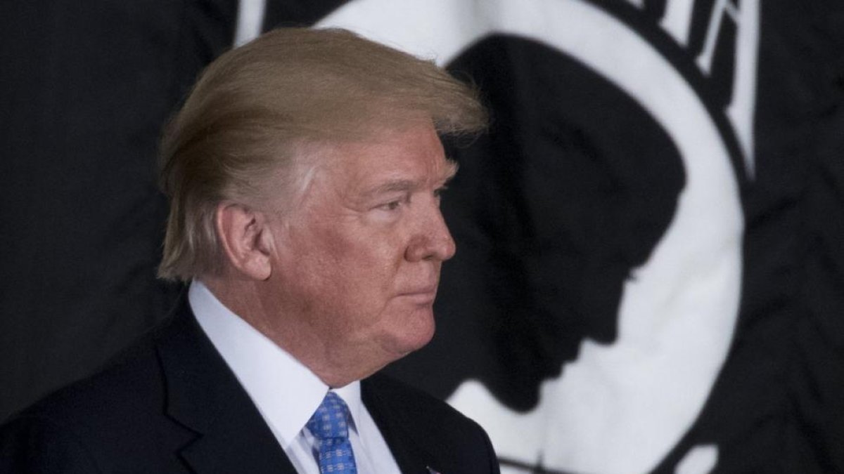 Trump, este miércoles, en un acto en Washington.-/ SHAWN THEW (EFE)