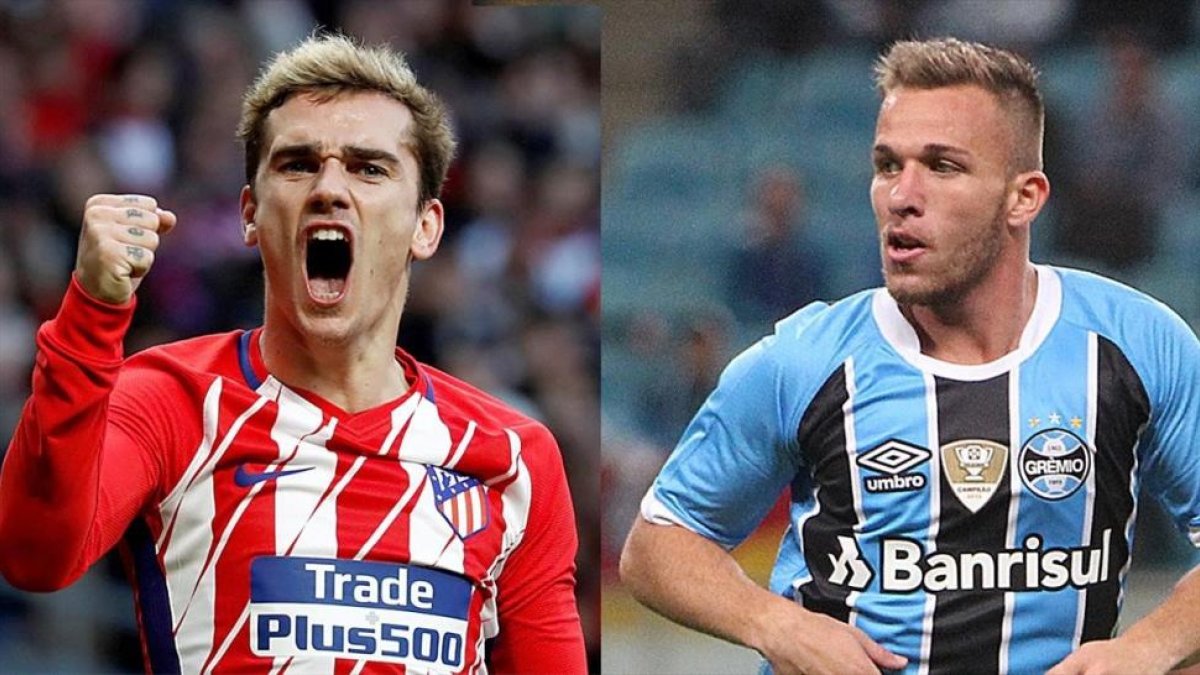 Antoine Griezmann y Arthur.-EL PERIÓDICO