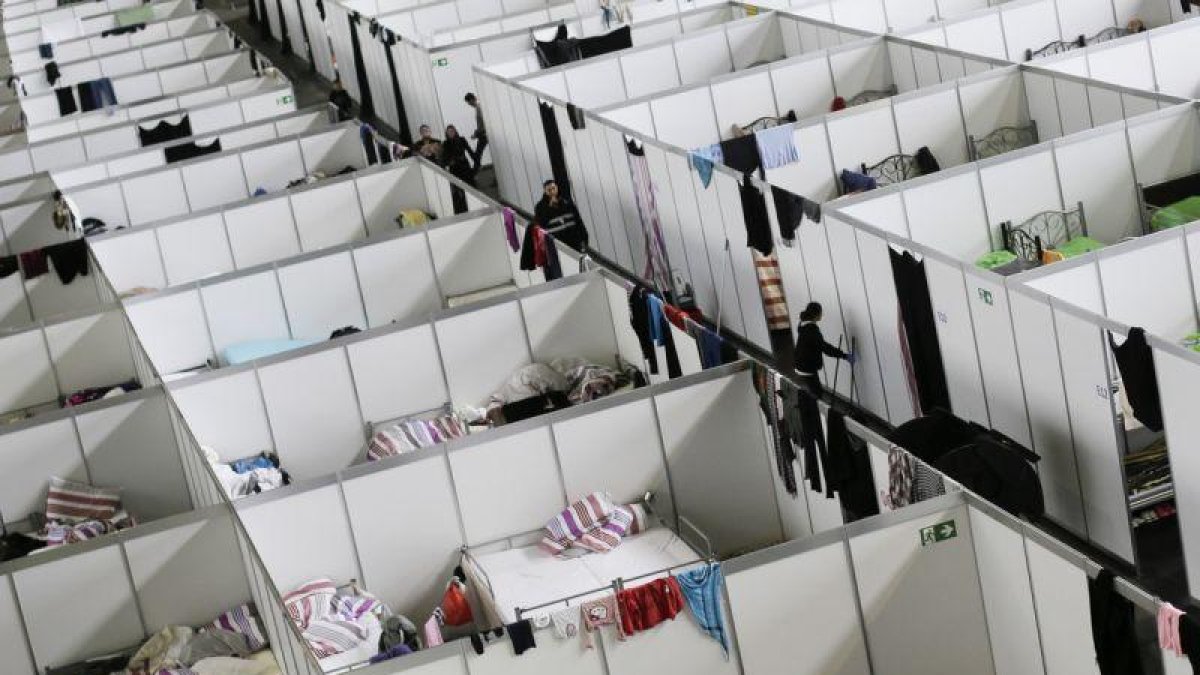 Centro de refugiados en Berlín.-AP / MARKUS SCHREIBER