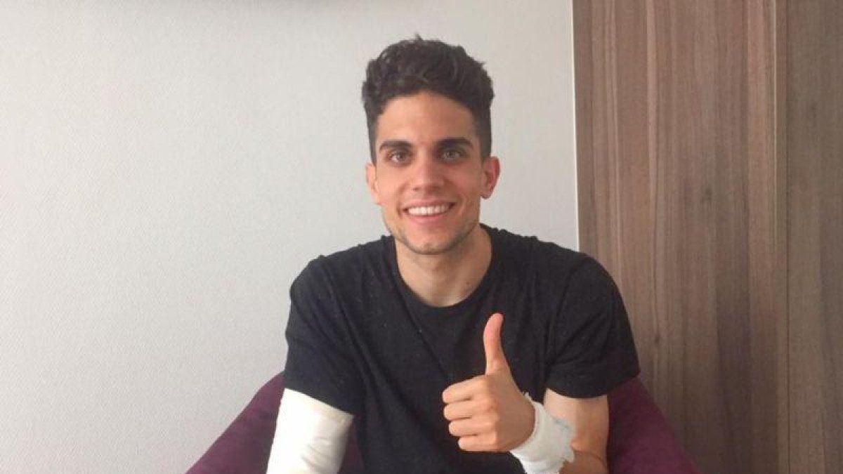 Marc Bartra muestra las heridas tras el atentado sufrido.-INSTAGRAM / MARC BARTRA