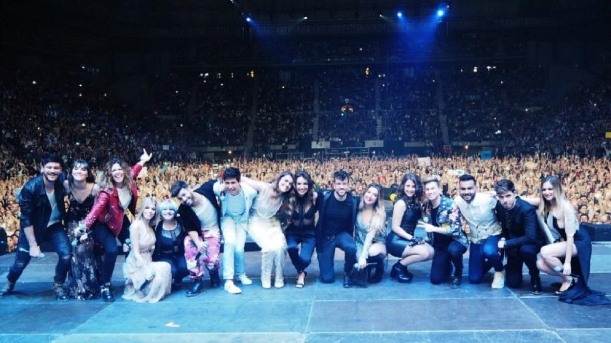Concursantes de OT en concierto en Barcelona-@OT_oficial