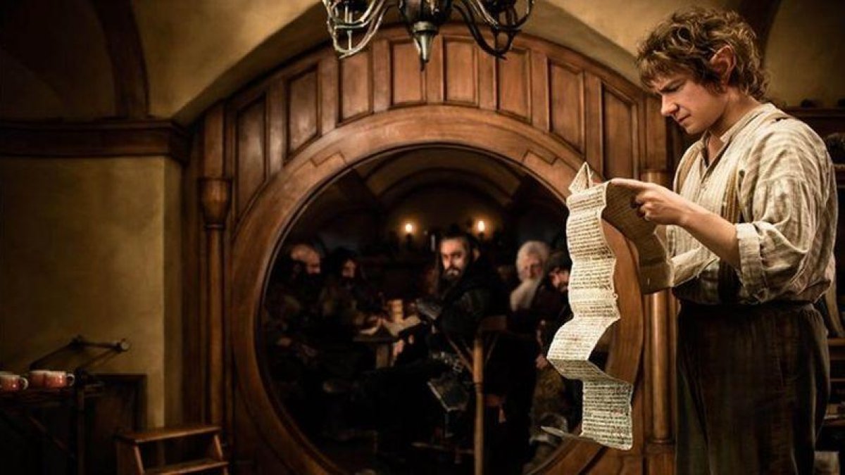 Martin Freeman, en una escena de 'El hobbit: un viaje inesperado'.-
