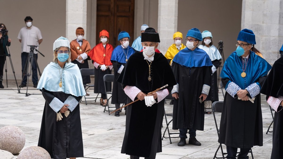 La Universidad de Valladolid celebra el solemne acto de apertura del curso académico 2020-2021, cuya apertura corre a cargo del rector de la institución académica, Antonio Largo. - ICAL