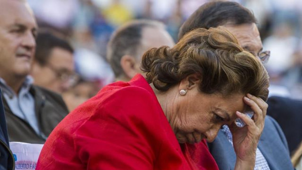 Rita Barberá, en un mitin del PP en Valencia.-MIGUEL LORENZO