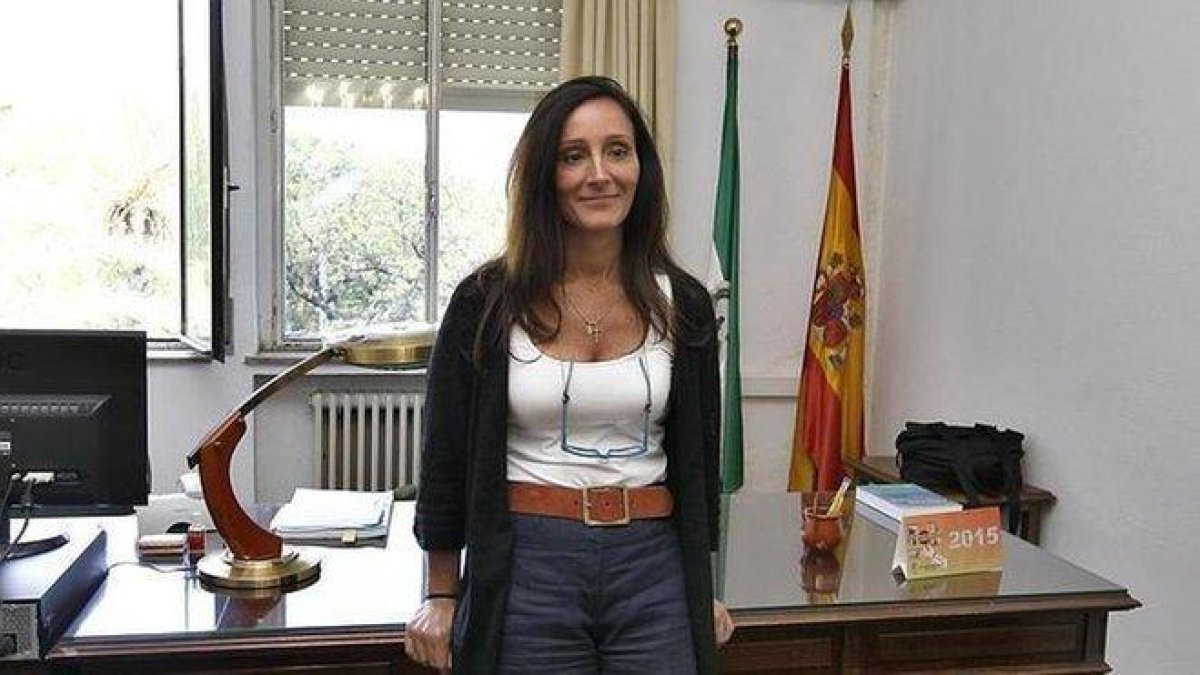 La jueza María Núñez.-