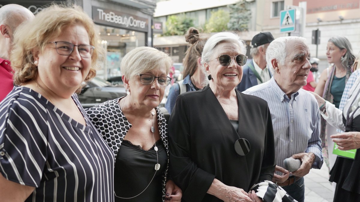 La actriz Lola Herrera en la presentación de una sala del Colegio de las Teresianas en Valladolid. Ical
