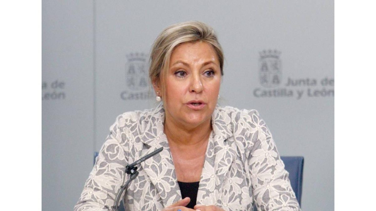 La vicepresidenta y portavoz de la Junta de Castilla y León, Rosa Valdeón, comparece en la rueda de prensa posterior al Consejo de Gobierno-Ical