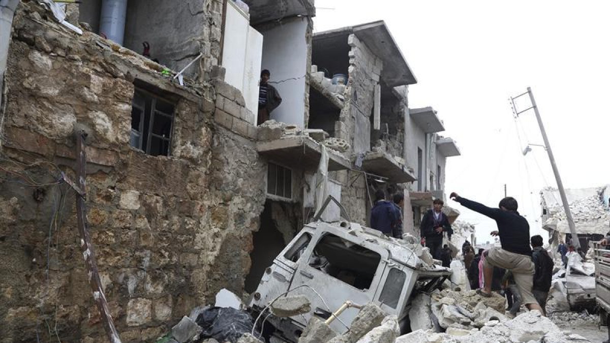 Un bombardeo en Damasco.-EFE / ARCHIVO