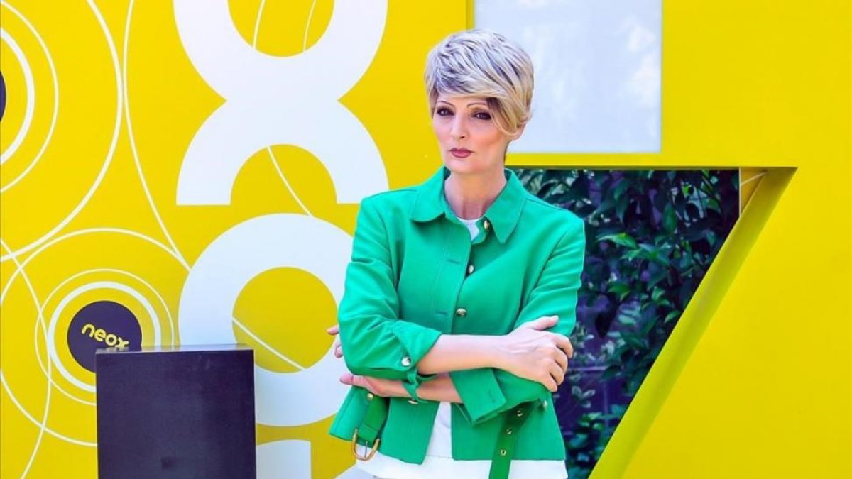 La actriz Olga Hueso, caracterizada como Glòria Serra.-ATRESMEDIA