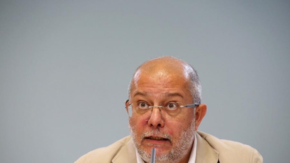 El vicepresidente de la Junta y portavoz, Francisco Igea, durante la rueda de prensa posterior al Consejo de Gobierno de Castilla y León-ICAL