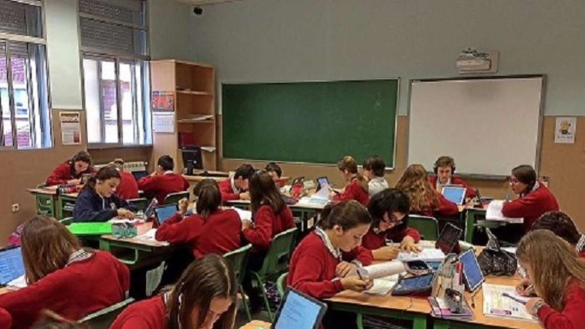 Clase en un colegio en Valladolid-ICAL