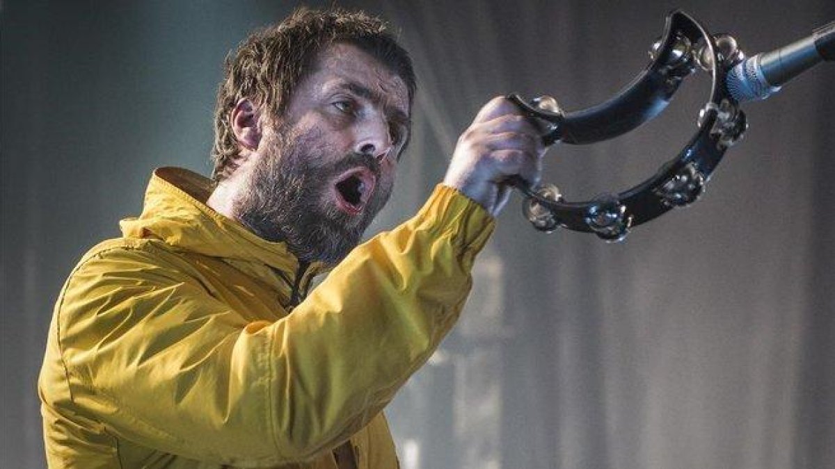 Liam Gallagher, en un concierto en la sala Razzmatazz, en diciembre pasado.-FERRAN SENDRA