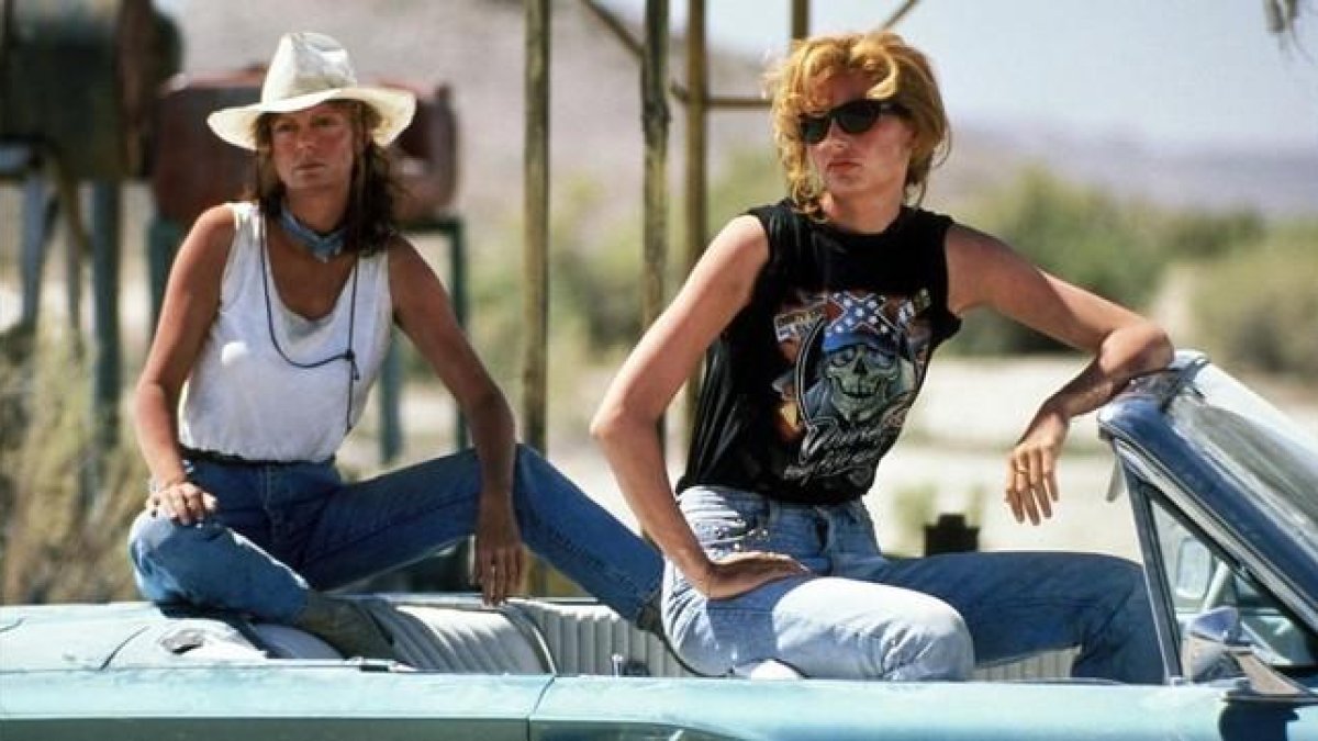 Susan Sarandon y Geena Davis, en 'Thelma & Louise'.-MGM