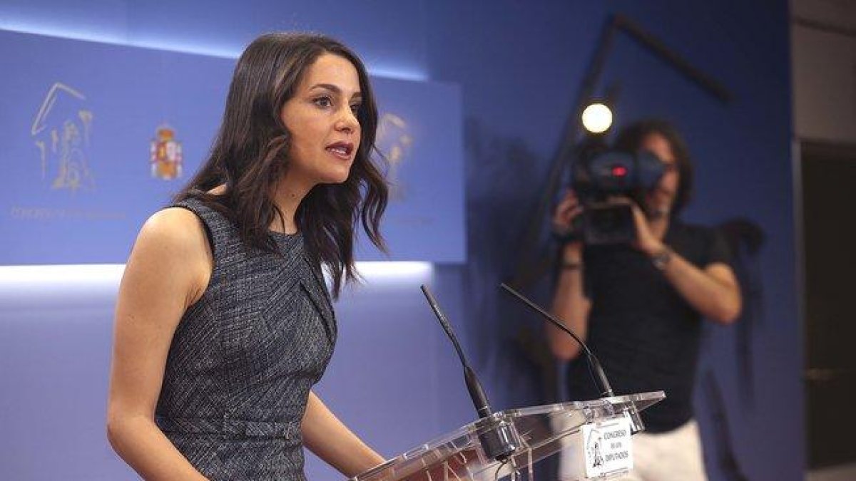 La portavoz de Ciudadanos en el Congreso, Inés Arrimadas.-DAVID CASTRO