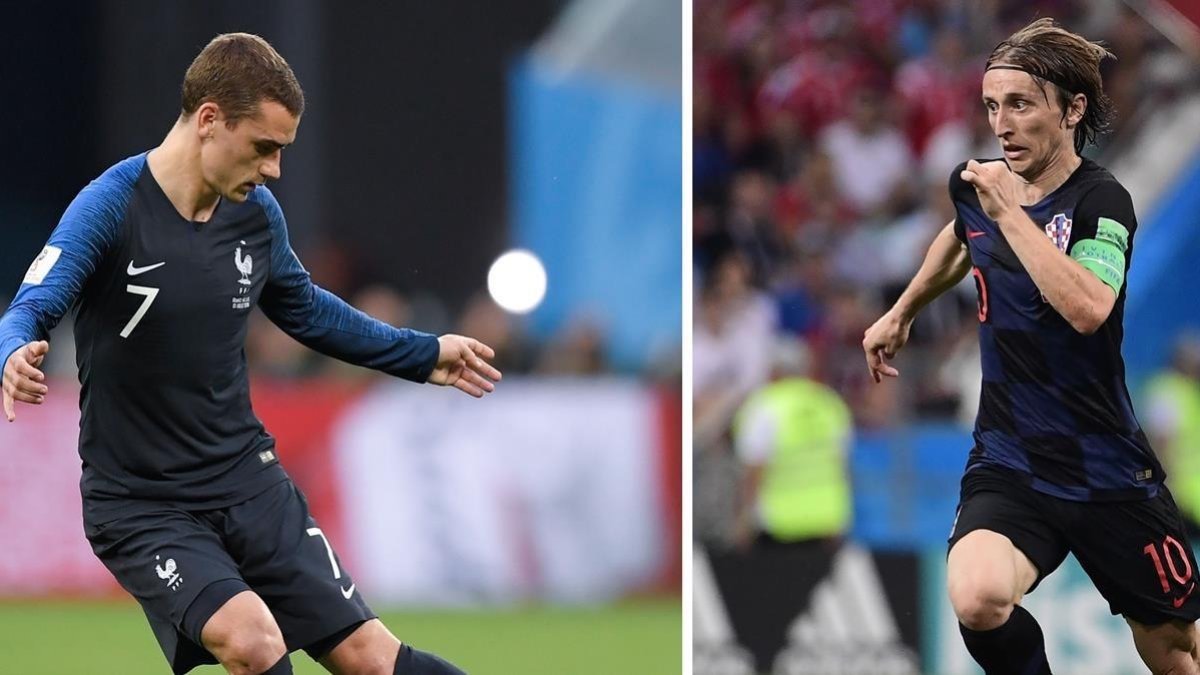 Griezmann y Modric, estrellas de Francia y Croacia.-AFP / PIERRE-PHILIPPE MARCOU
