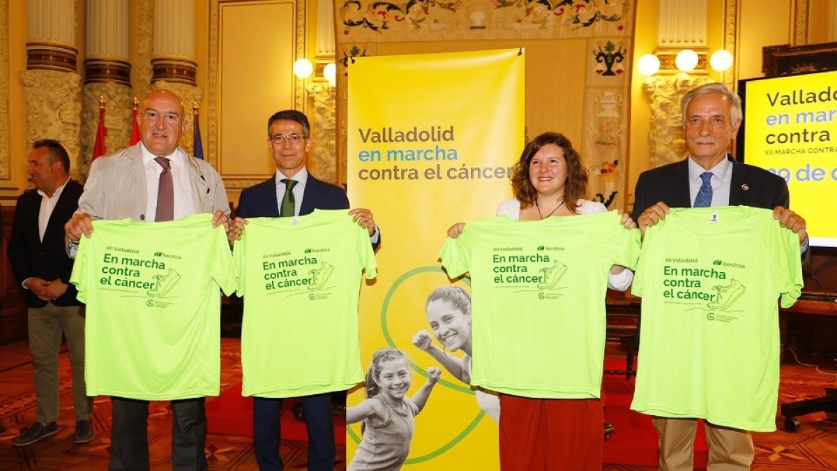 Presentación de la Marcha Contra el Cáncer en Valladolid. E.M.